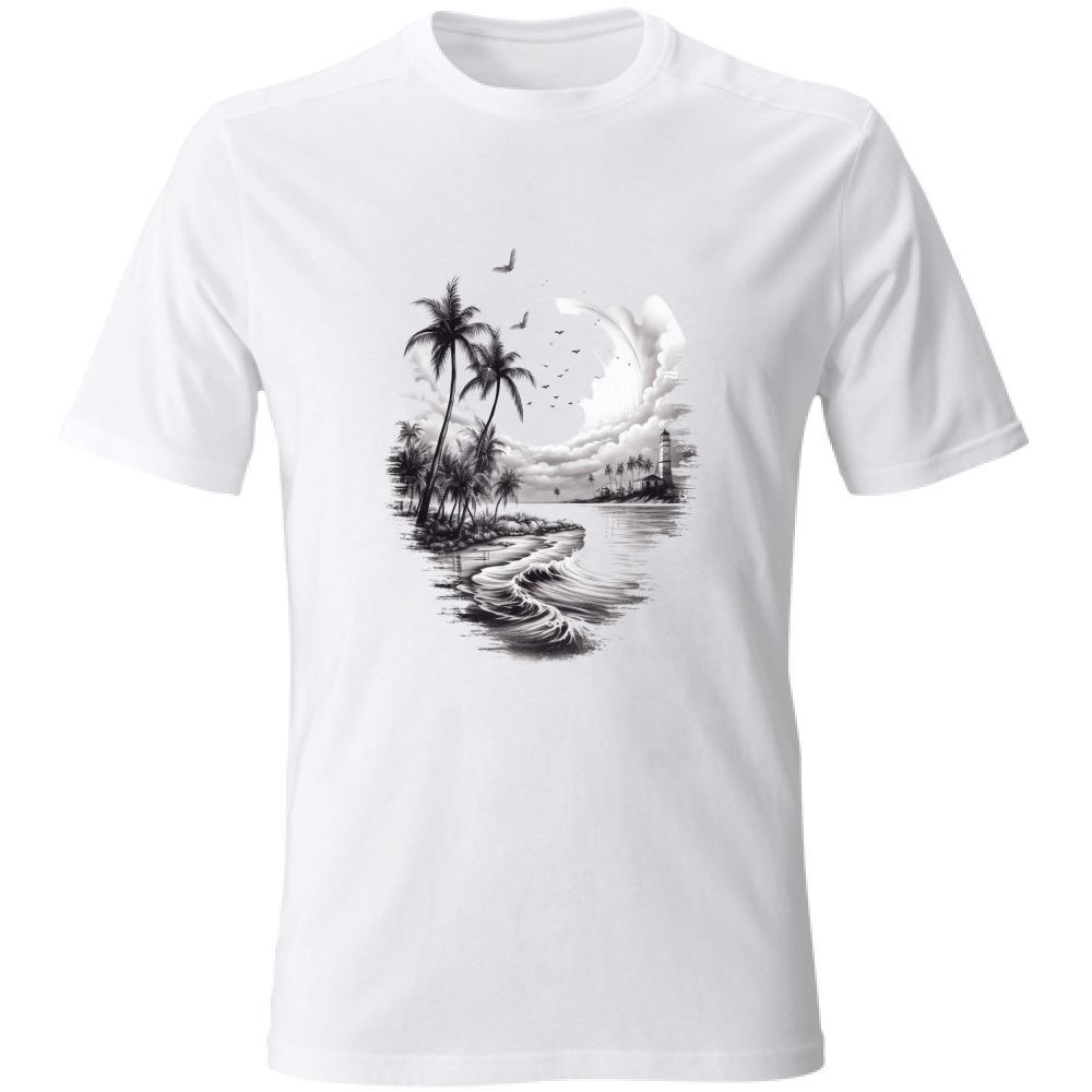 T-Shirt Unisex Palms and Lighthouse Board 55
