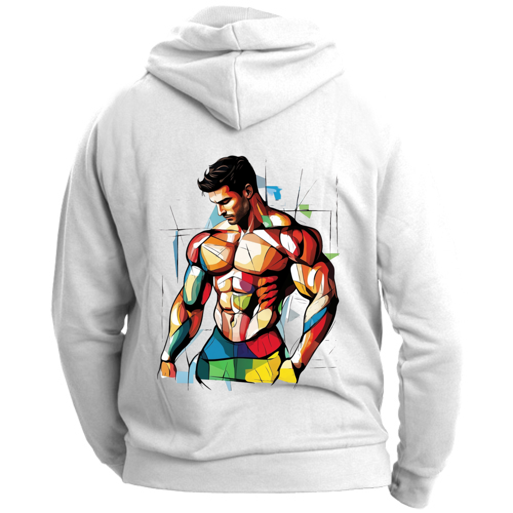 Felpa Unisex con Cappuccio Conquer The Weight Kandinsky Style