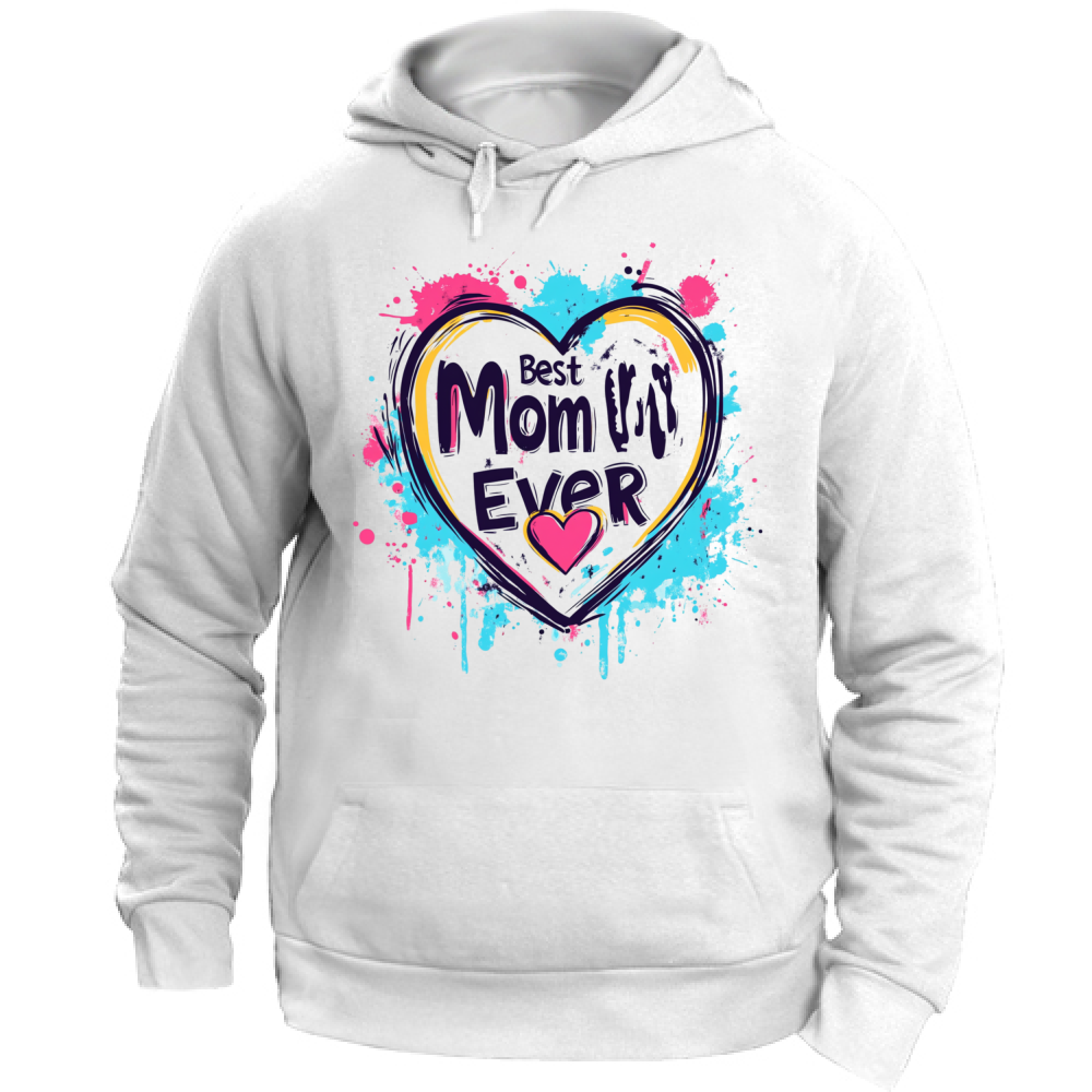Felpa Unisex con Cappuccio Best Mom Ever Warhol Style