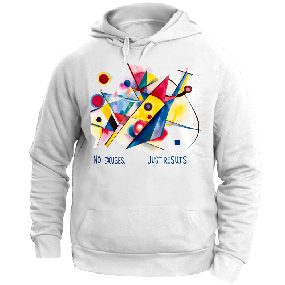 Felpa Unisex con Cappuccio No Excuse Just Results Kandinsky Style