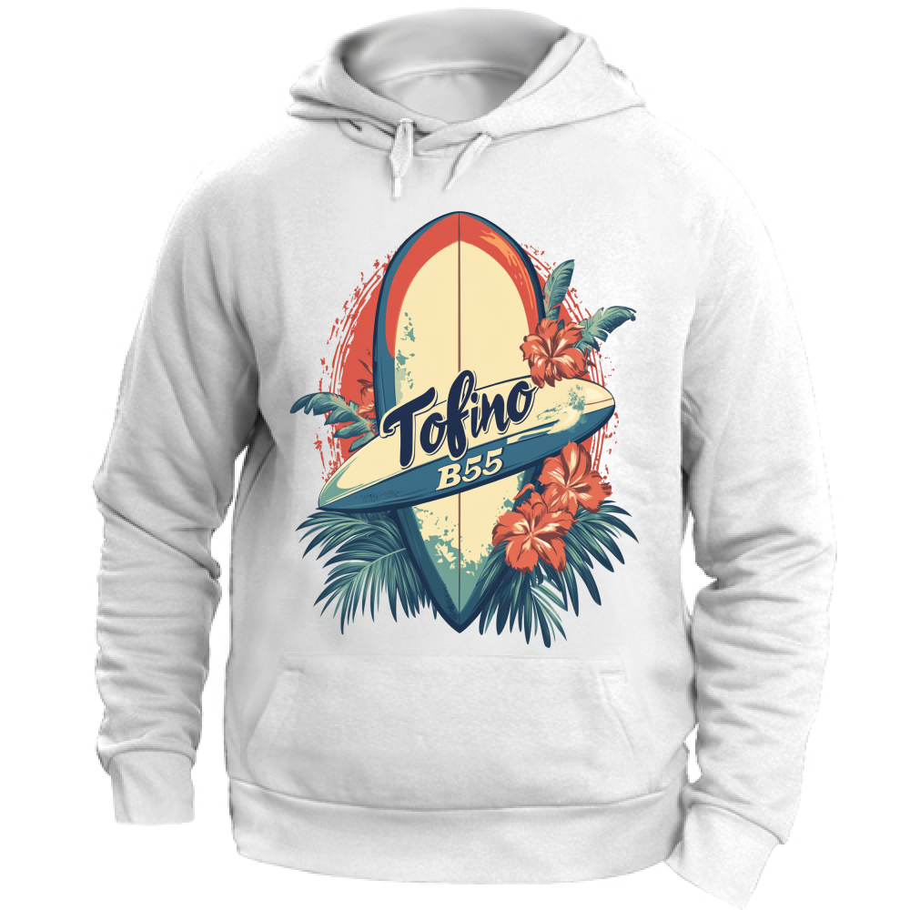 Felpa Unisex con Cappuccio Tofino Board 55