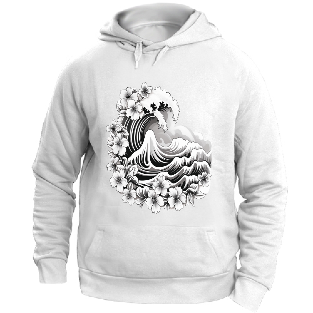 Felpa Unisex con Cappuccio Hawaiian Waves
