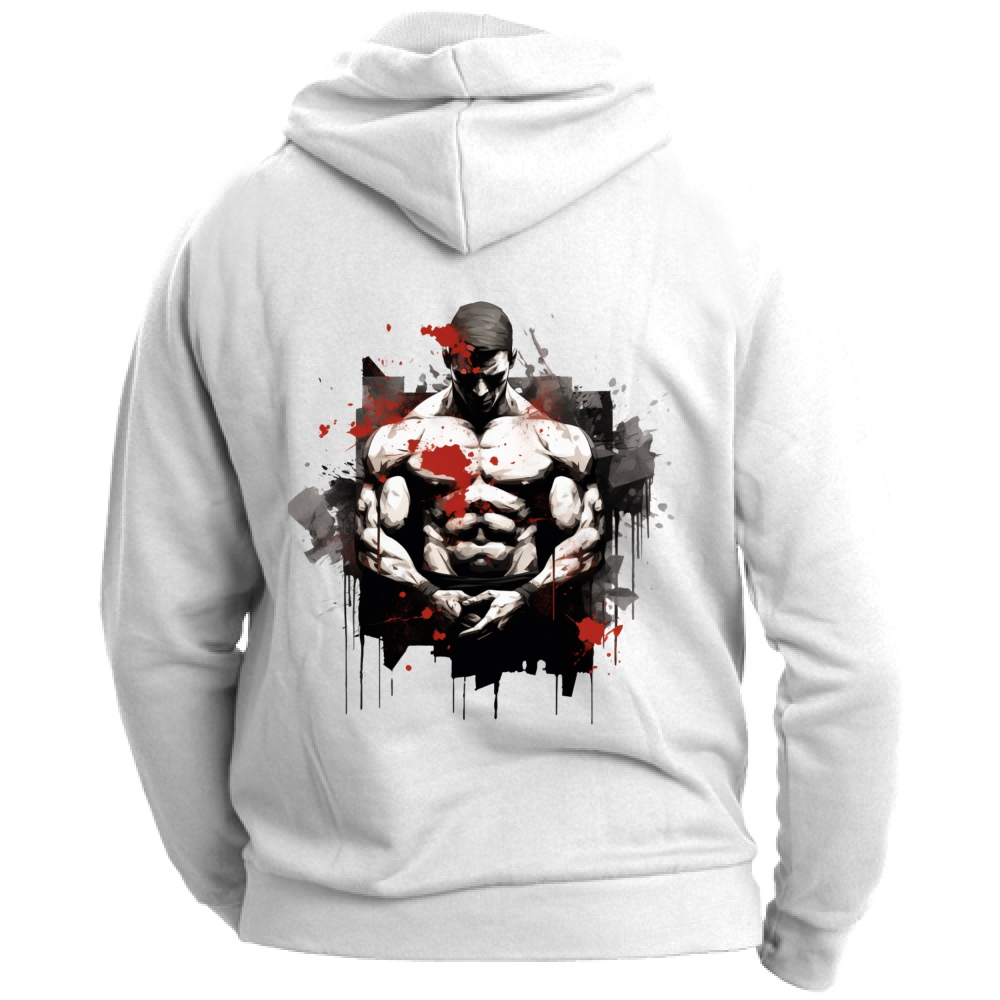 Felpa Unisex con Cappuccio No Pain No Gain Banksy Style Board 55
