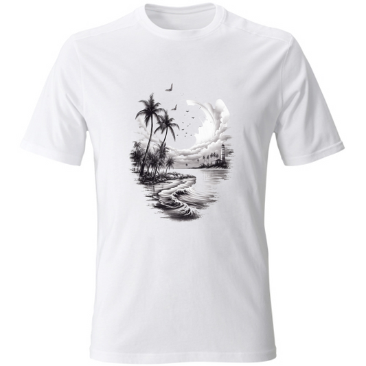 T-Shirt Unisex Palms and Lighthouse Board 55