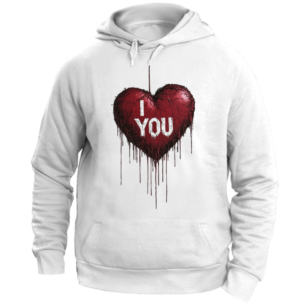 Felpa Unisex con Cappuccio I Love You Banksy Style 8 Board 55