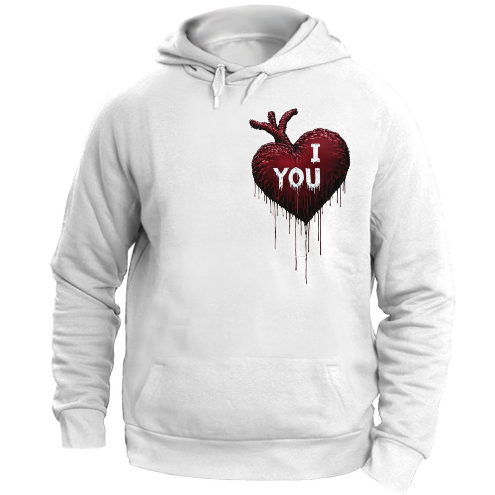 Felpa Unisex con Cappuccio I Love You Banksy Style 2 Board 55