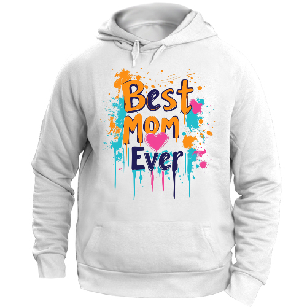 Felpa Unisex con Cappuccio Best Mom Ever Warhol Style