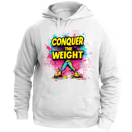 Felpa Unisex con Cappuccio Shut Up and Lift Pop Art Style