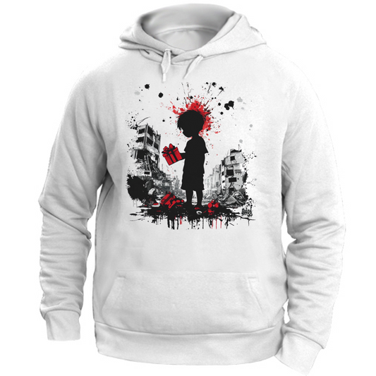 Felpa Unisex con Cappuccio Merry Christmas Banksy Style 9 Board 55